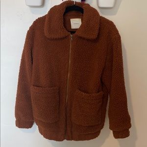 Teddy Coat - Burnt Orange